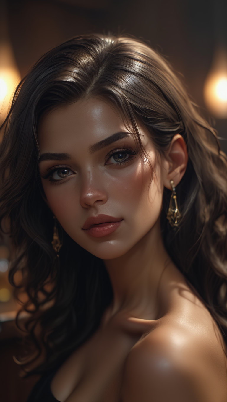 Midnight Bar Elegance in Black Cocktail Dress