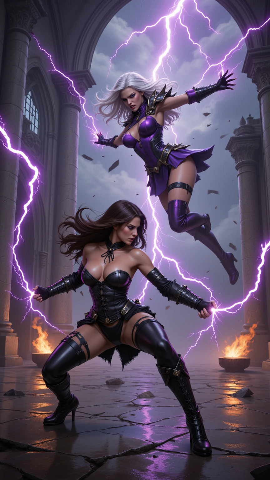 Dual Lightning Sorceresses Shatter Ancient Hall Battle