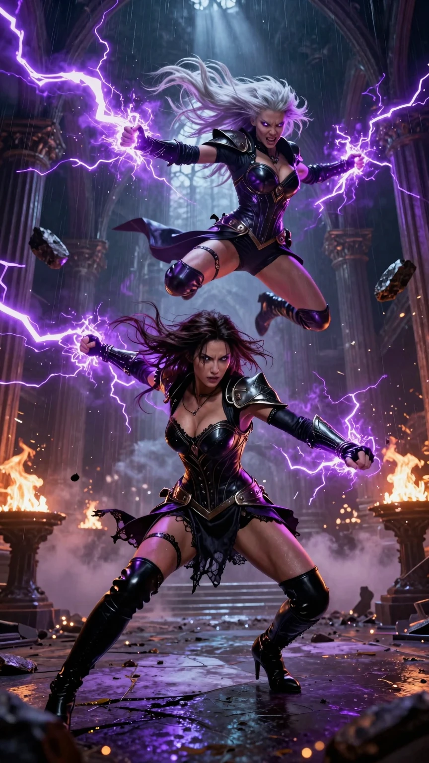 Dual Lightning Sorceresses Shatter Ancient Hall Battle