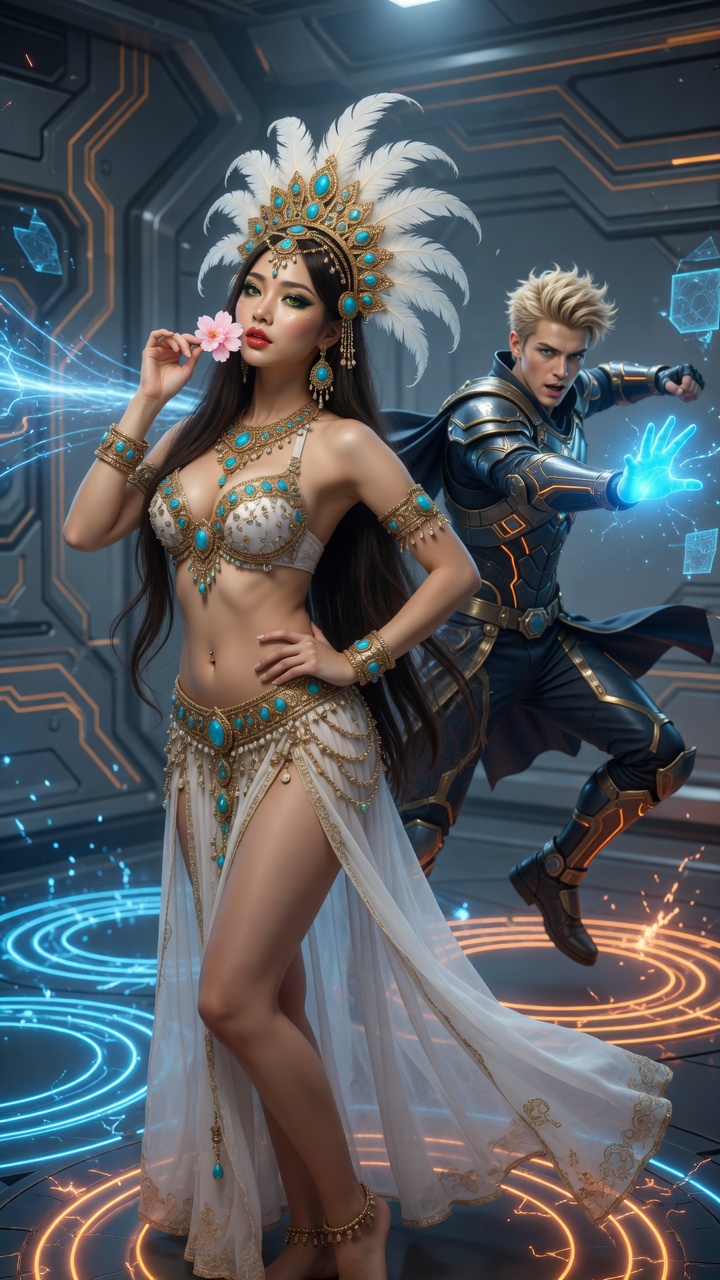 Futuristic Belly Dancer and Warrior