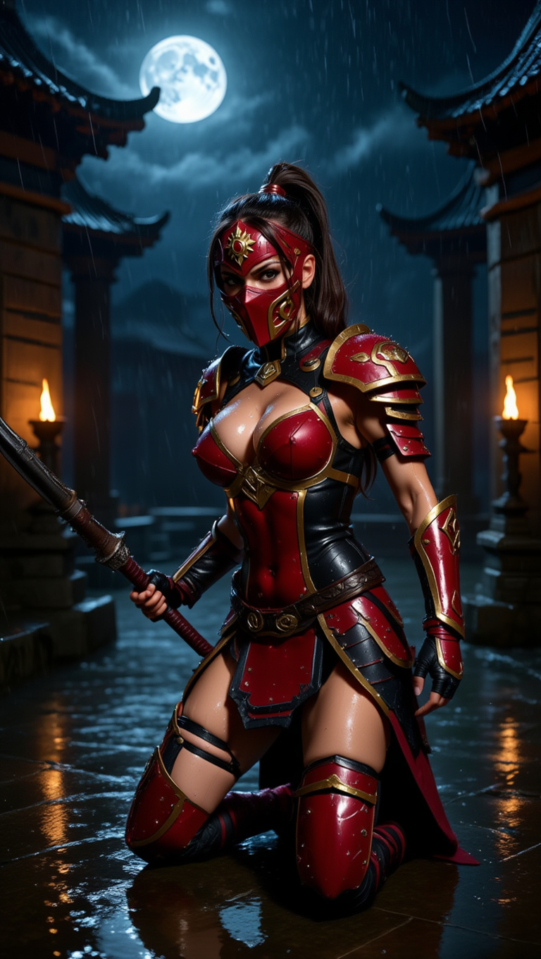 Crimson Moon Warrior — Forbidden Temple Night Seduction