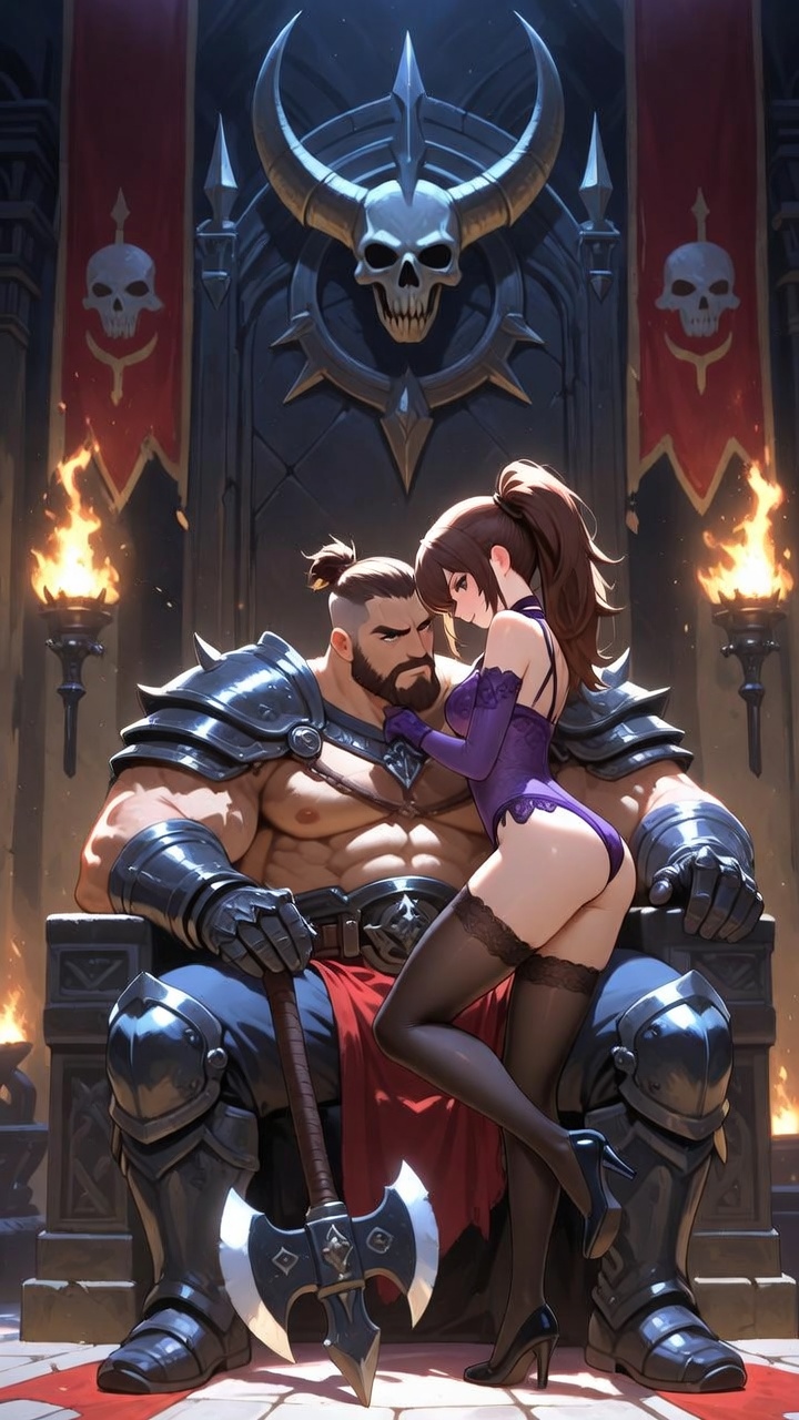Dark Throne Desire Warrior and Seductive Queen