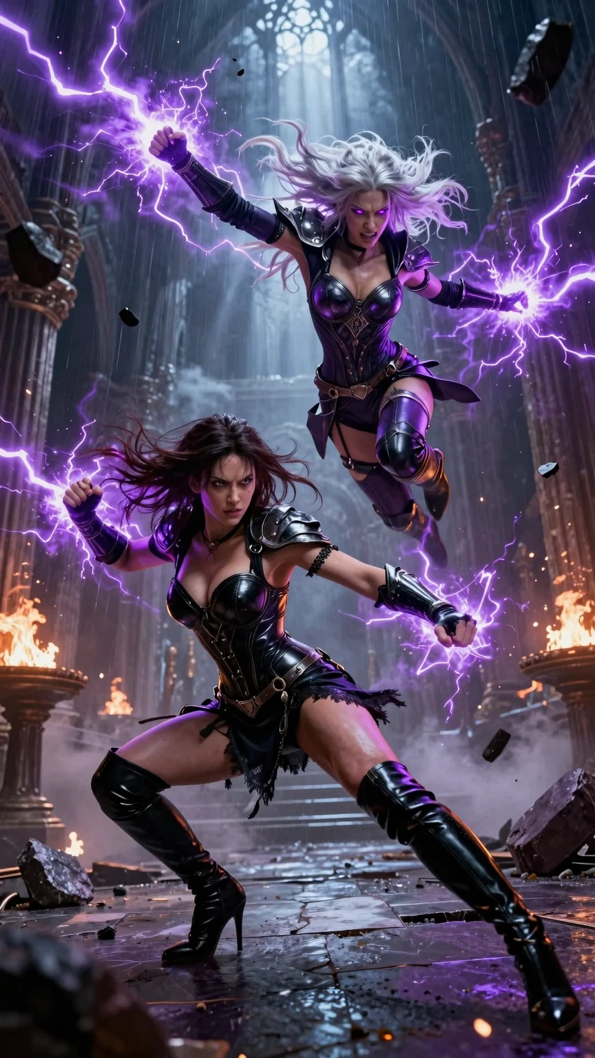 Dual Lightning Sorceresses Shatter Ancient Hall Battle