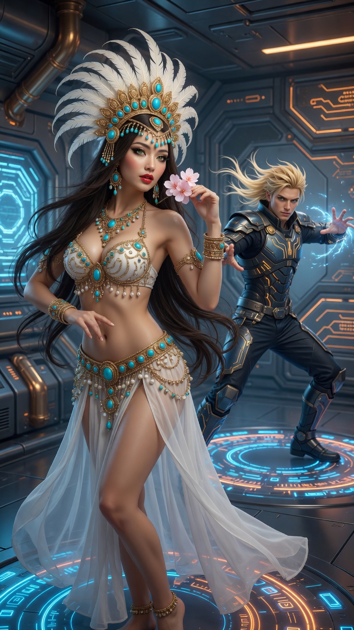 Futuristic Belly Dancer and Warrior